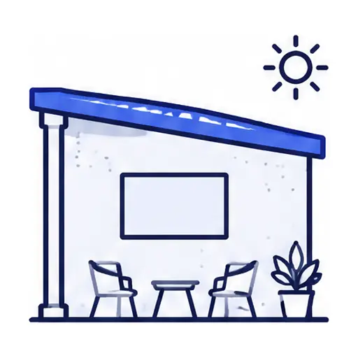 Schematic icon: Backyard Patio TV Mounting